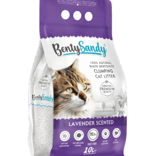 Benty Sandy  Cat Clumping Litter Lavender Scent 10L