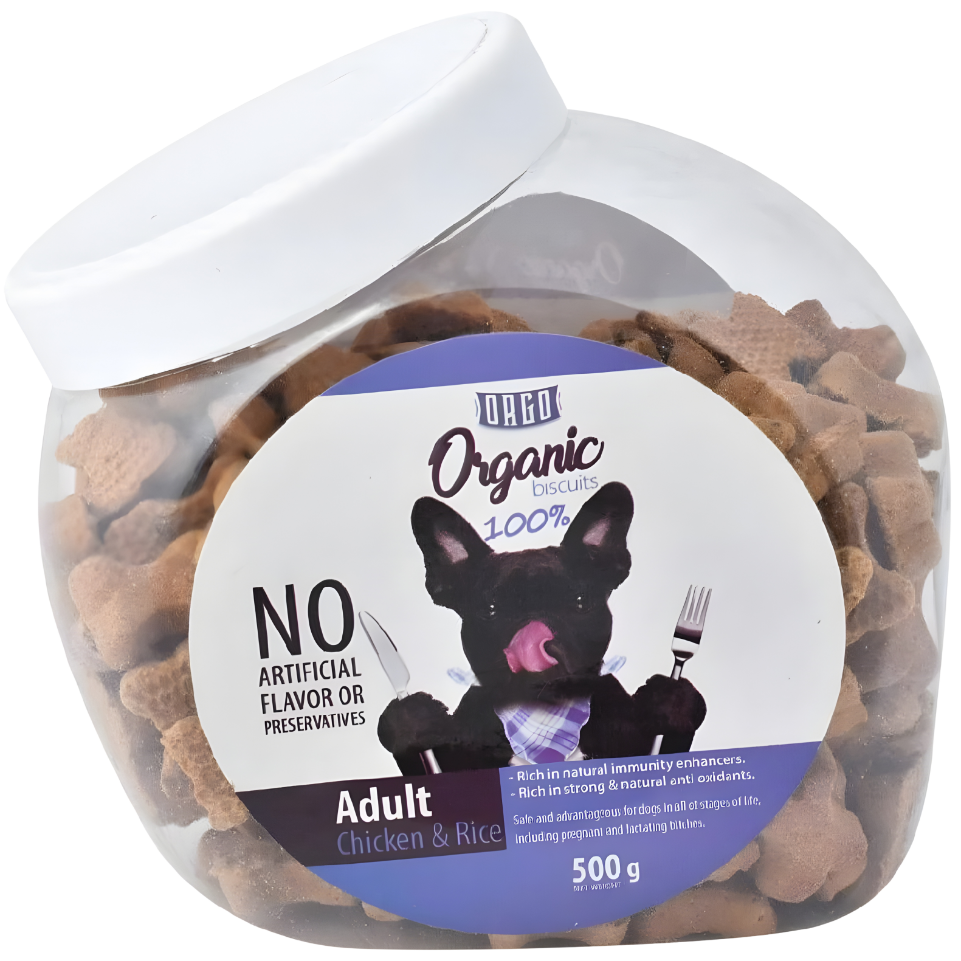 Orgo Biscuits For Adult Dogs With Chicken And Rice 500G