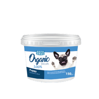 Orgo Organic Biscuit Treats with Chicken for Puppies 150 gr