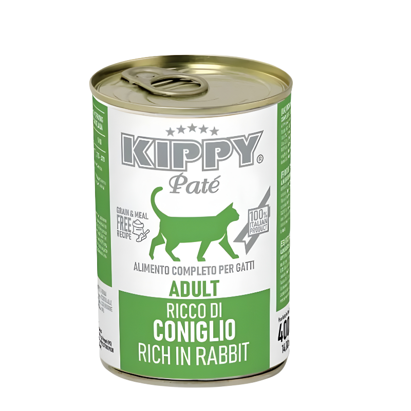 Kippy Cat Wet Food Adult Pate Rice in Rabbit can - 400 g