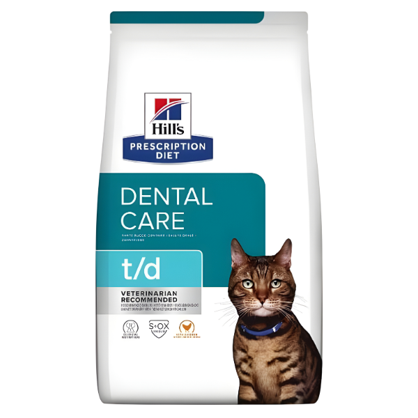 Hill's Prescription Diet T/d Dental Care Dry Cat Food with Chicken 1.5kg