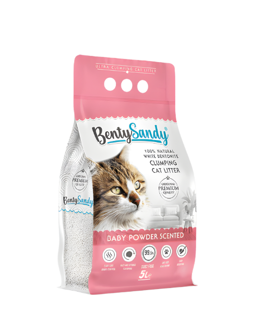 Benty Sandy Cat Clumping Litter Baby Powder Clumping 5L