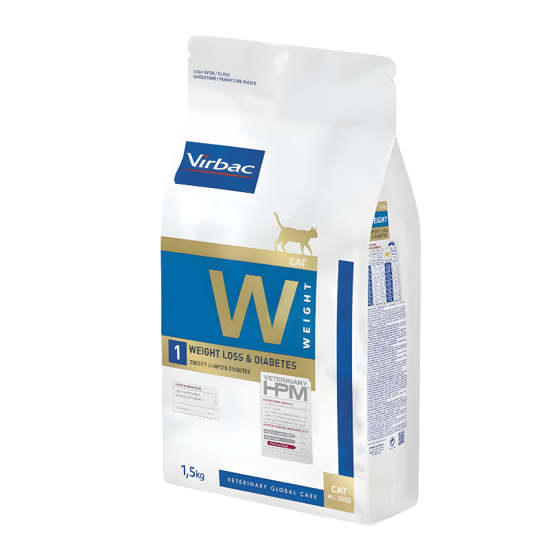 Virbac Cat W1 Weight Loss & Diabetes 1.5kg