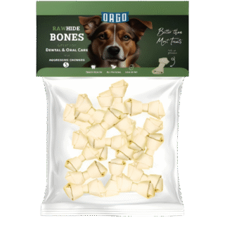 Orgo Small White Rawhide Bone Dog Chew Treats 100 gr