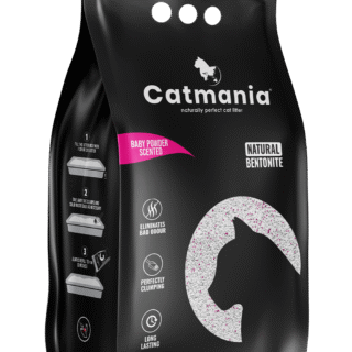 Catmania Bentonite Clumping Cat Litter Baby Powder Scent 10 L
