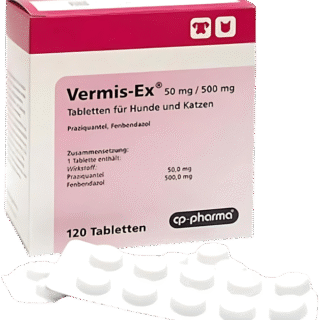 Vermis-Ex Deworming For Dogs and Cats ( 10Tablet)