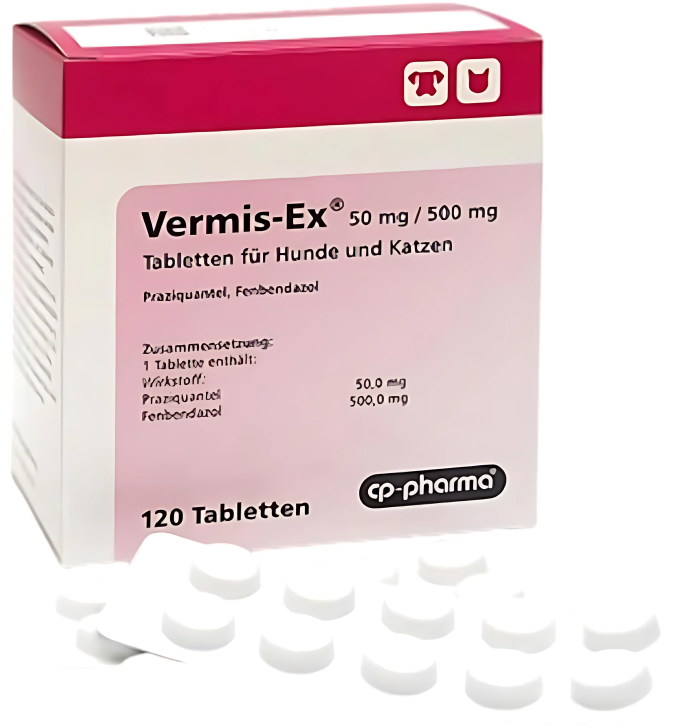 Vermis-Ex Deworming For Dogs and Cats ( 1 Tablet)