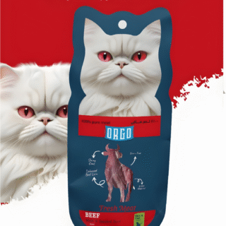 Orgo Fresh Meat Cat Treat – Beef Meat & Smoked Beef – 3 pcs