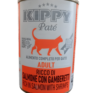 Kippy Pate Adult Cat Wet Food Salmone With SHRIMPS 400 g