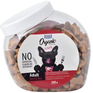 Orgo Biscuits For Adult Dogs With Beef And Rice 500 gm