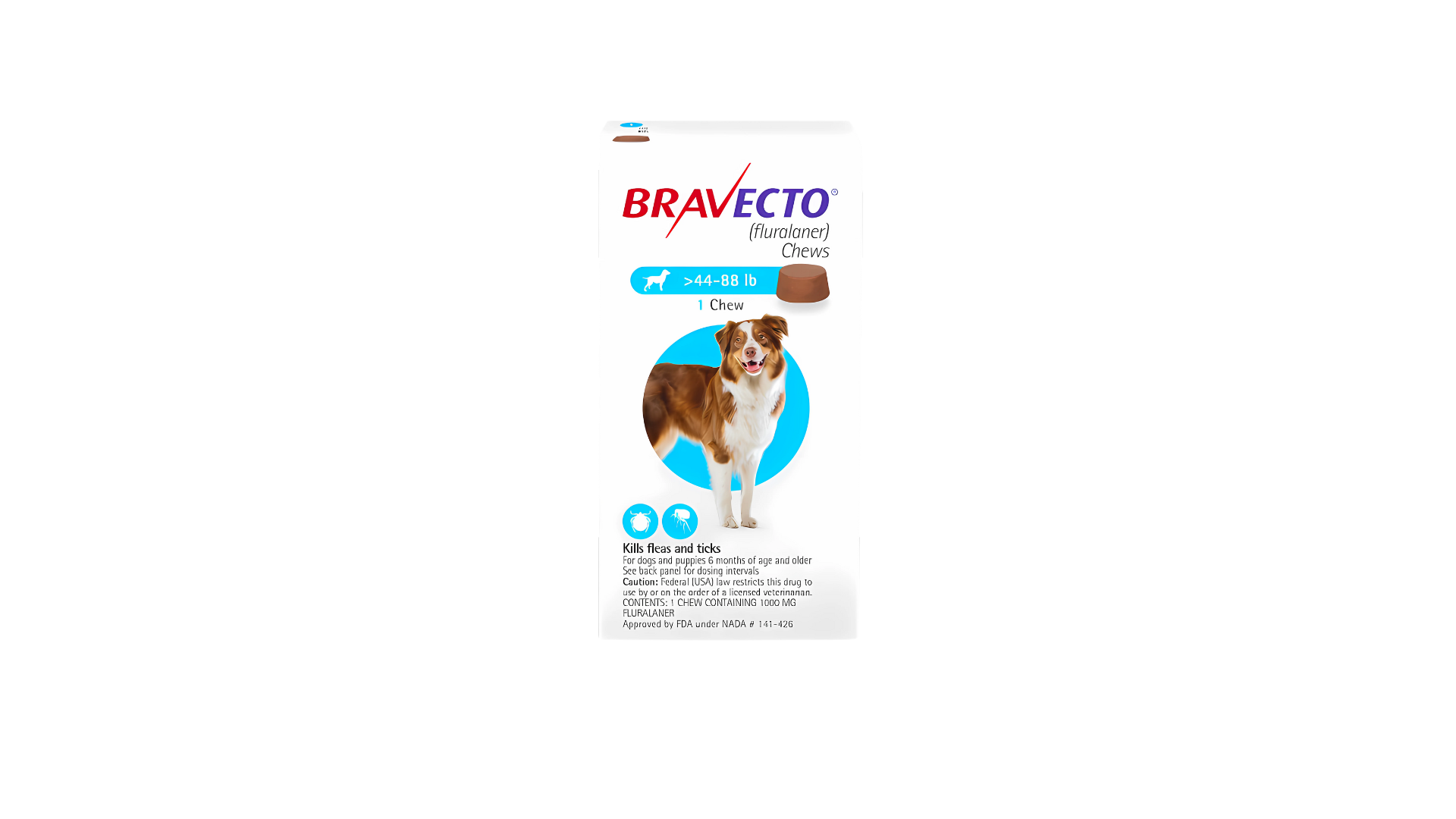 Bravecto Chewable Tablet For Large Dogs(>20-40)