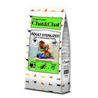 Chat and Chat Dry Food with Sterilized Adult Cats 2 kg