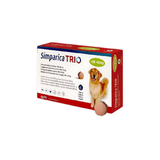 Simparica Zoetis Trio Flea And Tick Chewable Tablets for Dogs (20-40 kg )1 Tablet
