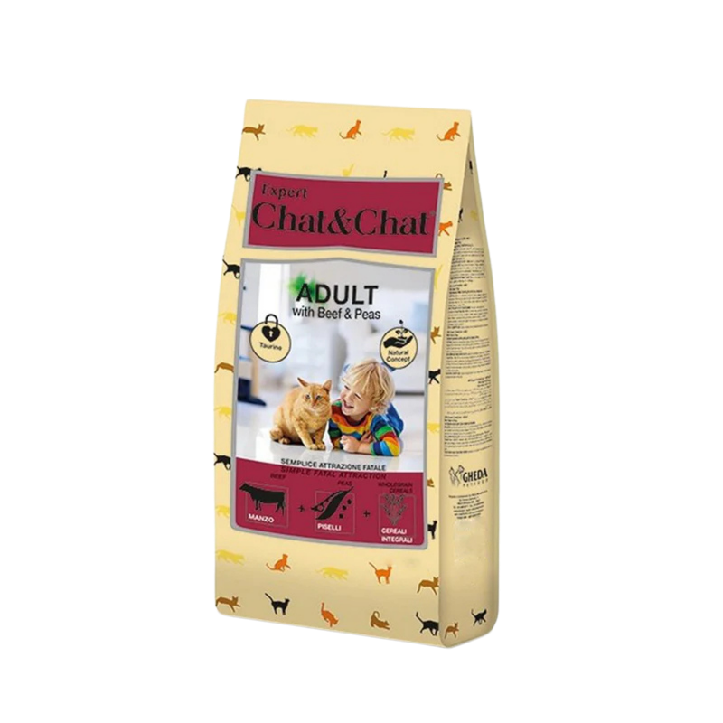 Expert Chat & Chat Adult Cat Beef & Peas 2 kg