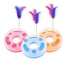 3-in-1 Cat Track Game with Spring for cats