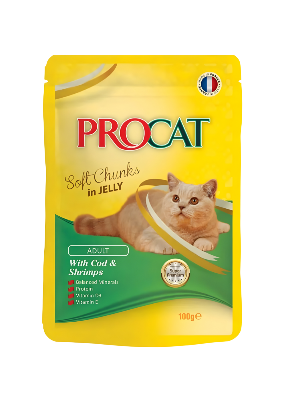 Procat With Cod & Shrimps In Jelly Adult Cat 100 g