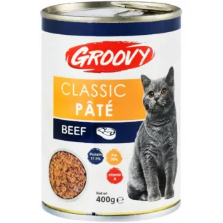 Groovy Cat Wet Food Classic Pate Beef 400g