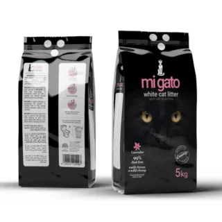 mi gato White Cat Litter Lavender 5L