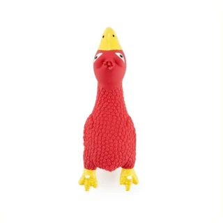 Orgo latex squeaky toy for dog, interactive fun latex duck