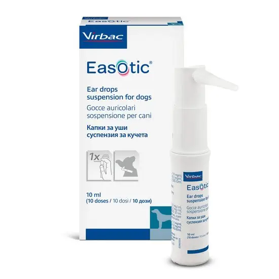 Virbac Easotic Anti-Inflammation Ear Drops for Dogs 10 ml