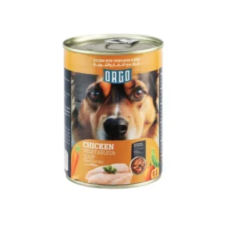 Orgo Wet Dog Food with Chicken and Vegetables in Soup 400 gr