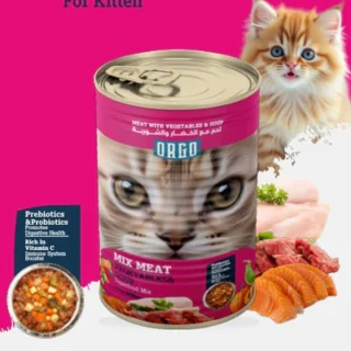 Orgo Wet Food For Kittens Mix Meat With Vegetables & Soup 400 G