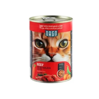 Orgo Wet Cat Food with Beef and Vegetables in Soup 400 gr