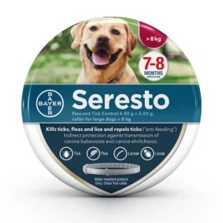 Seresto® Dog Collar Flea & Tick Control - For Dogs Over 8kg