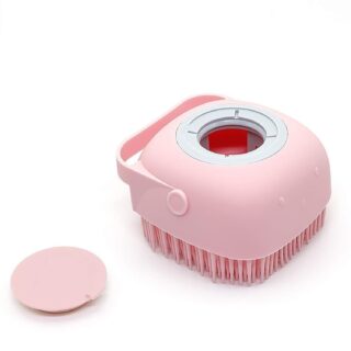 Silicone Body Brush Shower Scrubber With Shower Gel Dispenser