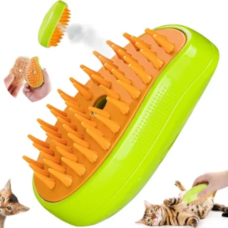 Pet steam brush