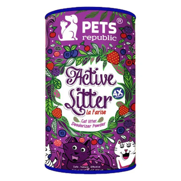 Pets Republic Active Cat Litter Deodorizer Powder La Fraise Scent