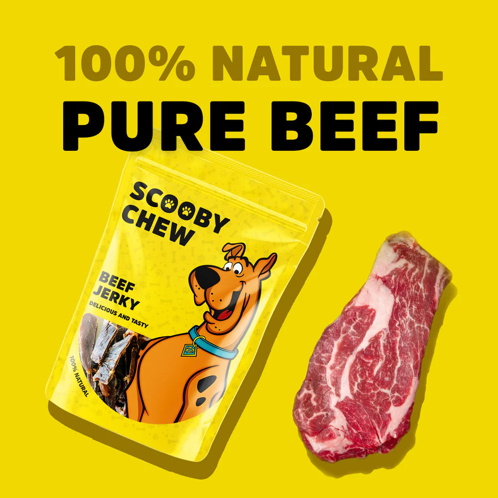 Scooby Chew Beef Jerky - Dog Treats 120g - Image 2