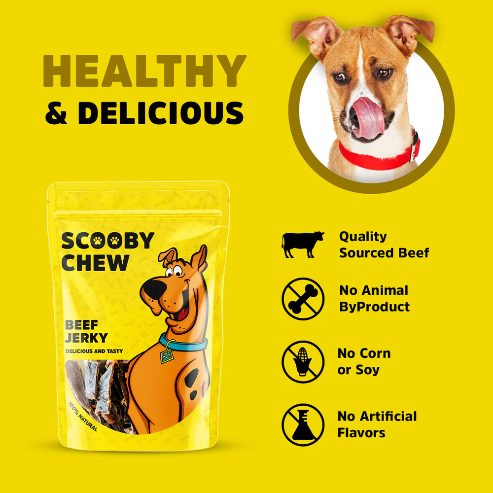 Scooby Chew Beef Jerky - Dog Treats 120g - Image 3