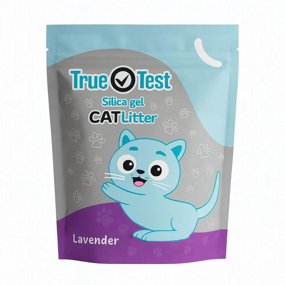 True Test Silica Gel Crystal Cat Litter (10L) Lavender